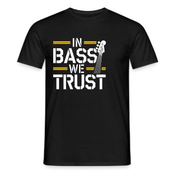 Bass Gitarrist Musiker Gear Funk Rock Jazz - Männer T-Shirt - Schwarz - Vorne - AI Model Male 178 light (178cm)