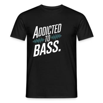 Basse, Guitariste, Musicien, Matériel, Funk, Rock, Jazz - T-shirt homme - noir - Devant - AI Model Male 178 light (178cm)