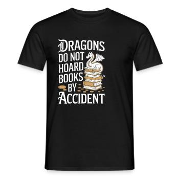Fantasy Book Reader Magical Story Lover - Men's T-Shirt - black - Front - AI Model Male 178 light (178cm)