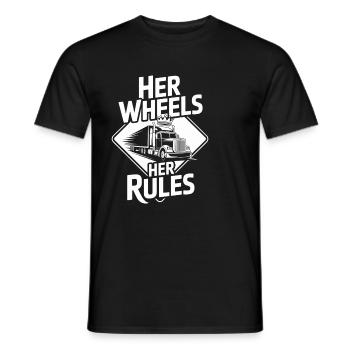 Women In Trucking Female Trucker Pride - T-shirt homme - noir - Devant - AI Model Male 178 light (178cm)