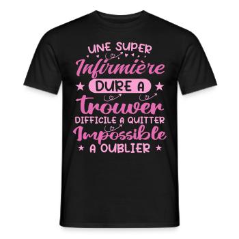 Eine super Krankenschwester - Krankenschwester Geschenk - Männer T-Shirt - Schwarz - Vorne - AI Model Male 178 light (178cm)