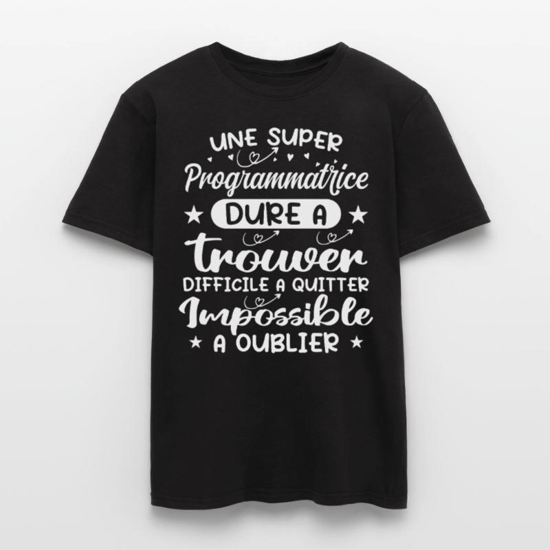 Une Super Programmatrice - Cadeau programmatrice T-shirt homme