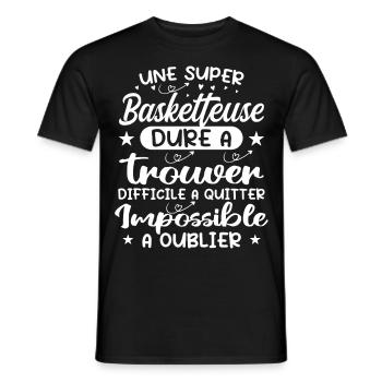 Ein super Basketballspieler - Basketballspieler Geschenk - Männer T-Shirt - Schwarz - Vorne - AI Model Male 178 light (178cm)
