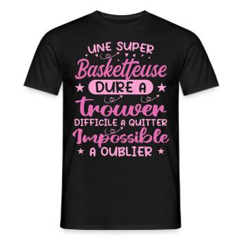 Ein super Basketballspieler - Basketballspieler Geschenk - Männer T-Shirt - Schwarz - Vorne - AI Model Male 178 light (178cm)