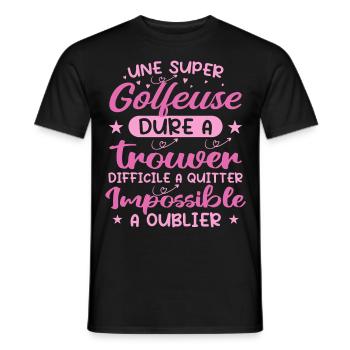 Ein super Golfer - Golfer Geschenk - Männer T-Shirt - Schwarz - Vorne - AI Model Male 178 light (178cm)