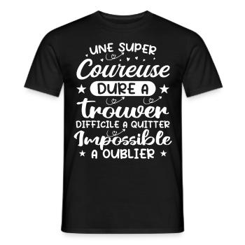 Ein Super Runner - Läufer Geschenk - Männer T-Shirt - Schwarz - Vorne - AI Model Male 178 light (178cm)