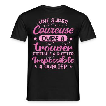 Ein Super Runner - Läufer Geschenk - Männer T-Shirt - Schwarz - Vorne - AI Model Male 178 light (178cm)