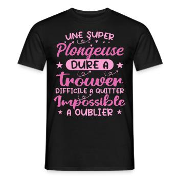 Ein Super Diver - Diver Geschenk - Männer T-Shirt - Schwarz - Vorne - AI Model Male 178 light (178cm)