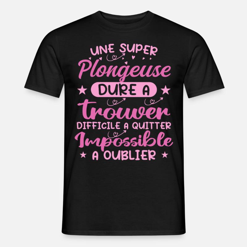 A Super Diver - Diver Gift - Men’s T-shirt - black