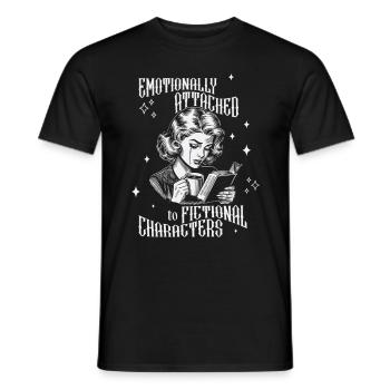 Retro Buch Humor für Vintage Bücher Nerds - Männer T-Shirt - Schwarz - Vorne - AI Model Male 178 light (178cm)