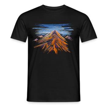 Montagne - T-shirt homme - noir - Devant - AI Model Male 178 light (178cm)