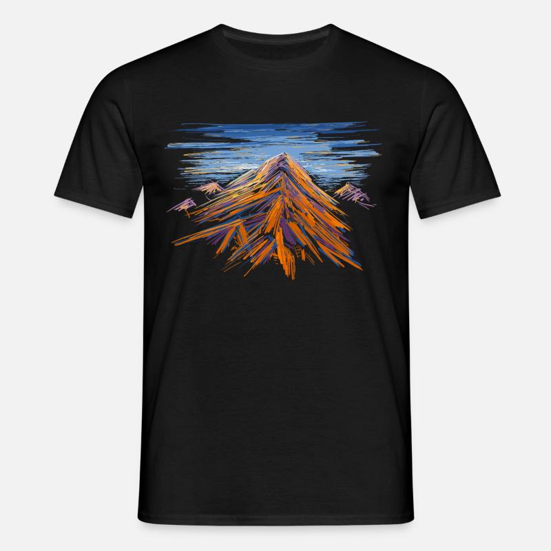 Berg - Männer T-Shirt - Schwarz
