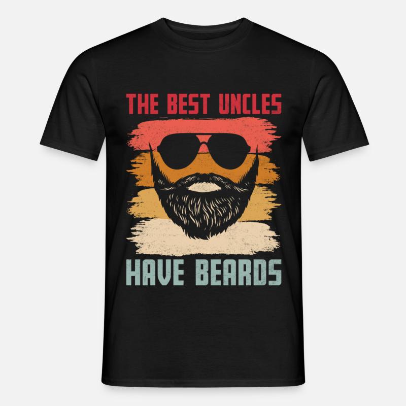 Best Uncles Have Beards - Men's T-Shirt - black