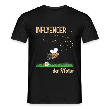 Bienen die Inflyencer - Männer T-Shirt - Schwarz - Vorne - AI Model Male 178 light (178cm)