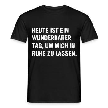 Lass Mich In Ruhe Geh Mir Nicht Auf Die Nerven - Männer T-Shirt - Schwarz - Vorne - AI Model Male 178 light (178cm)