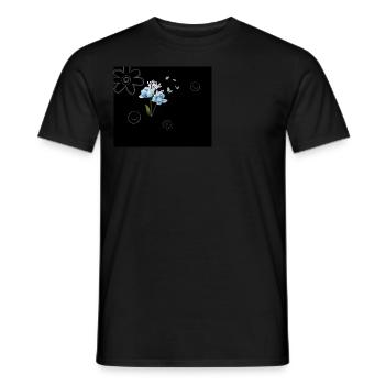 she was falling asleep - Männer T-Shirt - Schwarz - Vorne - AI Model Male 178 light (178cm)