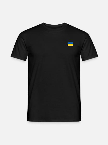 Drapeau de l’Ukraine - T-shirt homme - noir