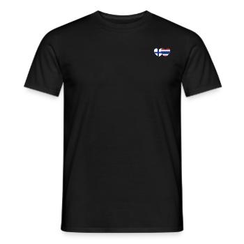 Finnland Thailand Flagge Herz - Männer T-Shirt - Schwarz - Vorne - AI Model Male 178 light (178cm)