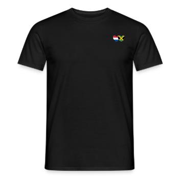 Holland Jamaika Flagge Herz - Männer T-Shirt - Schwarz - Vorne - AI Model Male 178 light (178cm)