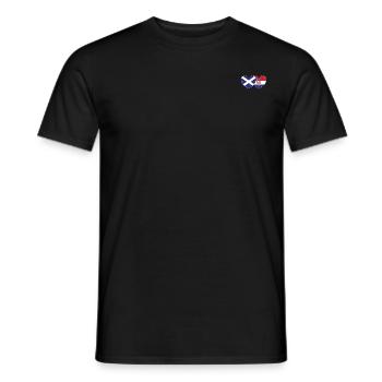Schottland Kroatien Flagge Herz - Männer T-Shirt - Schwarz - Vorne - AI Model Male 178 light (178cm)