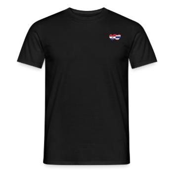 Kroatien Thailand Flagge Herz - Männer T-Shirt - Schwarz - Vorne - AI Model Male 178 light (178cm)