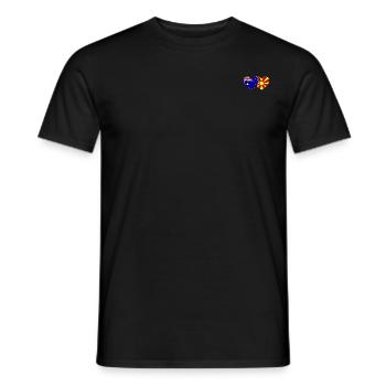 Australien Mazedonien Flagge Herz - Männer T-Shirt - Schwarz - Vorne - AI Model Male 178 light (178cm)