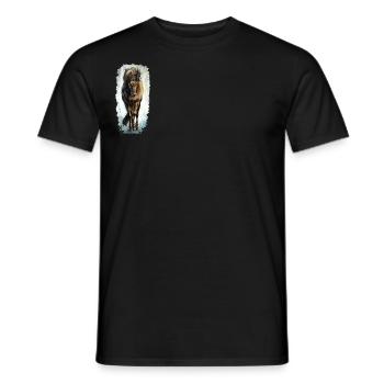 Horse - Men's T-Shirt - black - Front - AI Model Male 178 light (178cm)