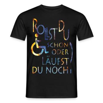 Rollst du schon farbig - Männer T-Shirt - Schwarz - Vorne - AI Model Male 178 light (178cm)