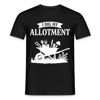 Je creuse mon potager - T-shirt homme - noir - Devant - AI Model Male 178 light (178cm)