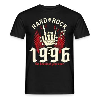 30 Ans Rockeur 30eme Anniversaire 1996 - T-shirt homme - noir - Devant - AI Model Male 178 light (178cm)