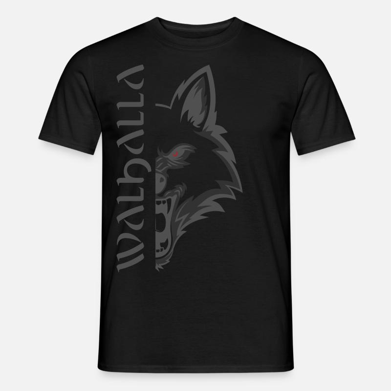 Valhalla Viking Vikings Bjoern Eisenseite - Männer T-Shirt - Schwarz