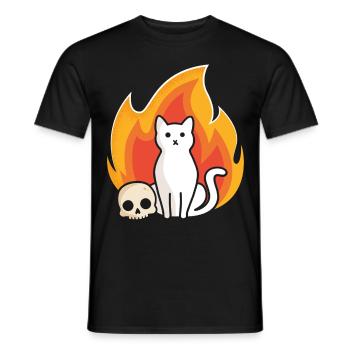 Ronronnement - T-shirt homme - noir - Devant - AI Model Male 178 light (178cm)