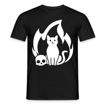 Ronronnement - T-shirt homme - noir - Devant - AI Model Male 178 light (178cm)