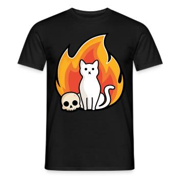 Ronronnement - T-shirt homme - noir - Devant - AI Model Male 178 light (178cm)