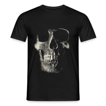 Schädel - Männer T-Shirt - Schwarz - Vorne - AI Model Male 178 light (178cm)