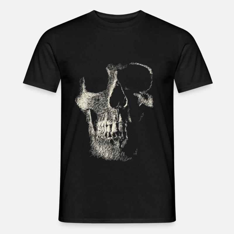 Schädel - Männer T-Shirt - Schwarz