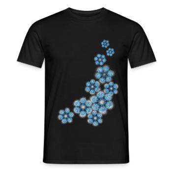 flocons de neige - T-shirt homme - noir - Devant - AI Model Male 178 light (178cm)