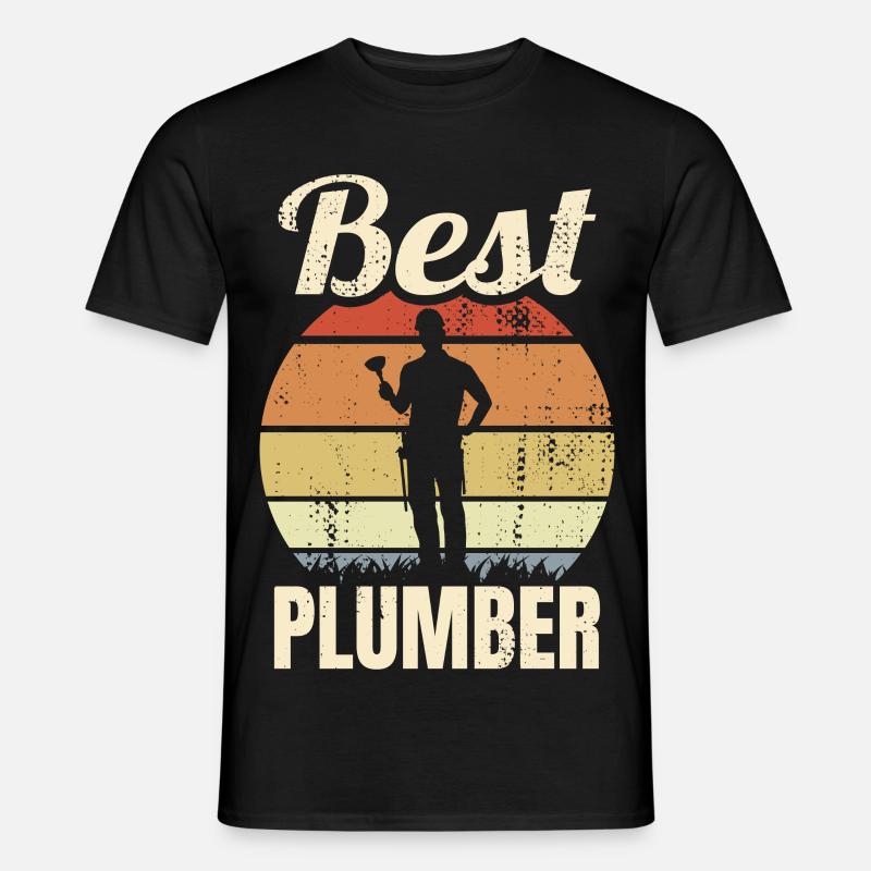 Bester Klempner - Männer T-Shirt - Schwarz