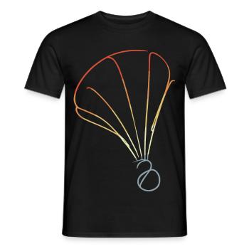 Retro Federball Skizze - Männer T-Shirt - Schwarz - Vorne - AI Model Male 178 light (178cm)