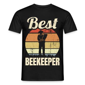 Imker - Männer T-Shirt - Schwarz - Vorne - AI Model Male 178 light (178cm)