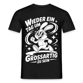 Un autre jour pour être grand - T-shirt homme - noir - Devant - AI Model Male 178 light (178cm)