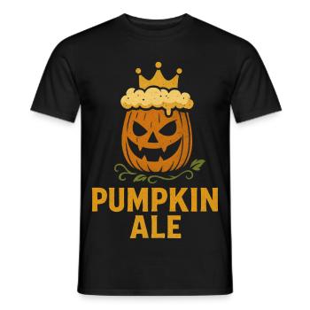 Pumpkin Ale lustiger Spruch - Happy Halloween - Männer T-Shirt - Schwarz - Vorne - AI Model Male 178 light (178cm)