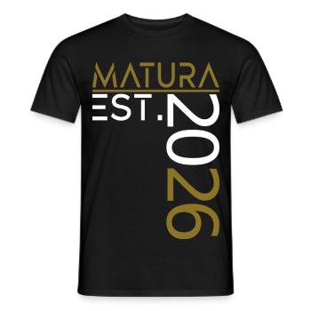 Maturité 2026 - T-shirt homme - noir - Devant - AI Model Male 178 light (178cm)