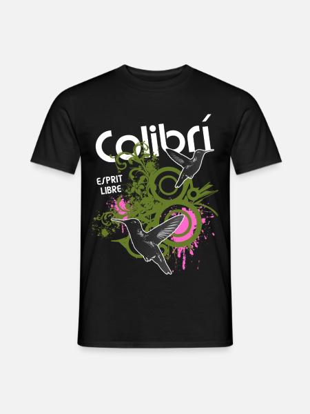 Liberté Colibris Urbains - T-shirt homme - noir