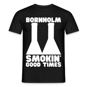 Bornholm Smokehouse Rogeri - Men's T-Shirt - black - Front - AI Model Male 178 light (178cm)