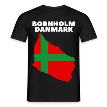 Bornholm Danmark - Männer T-Shirt - Schwarz - Vorne - AI Model Male 178 light (178cm)