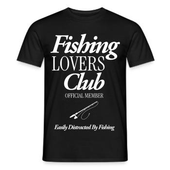 Fishing Lovers Club - Männer T-Shirt - Schwarz - Vorne - AI Model Male 178 light (178cm)