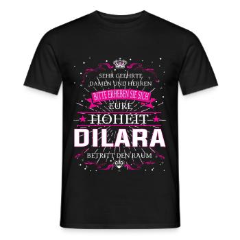 Votre Altesse Dilara entre dans la pièce - T-shirt homme - noir - Devant - AI Model Male 178 light (178cm)