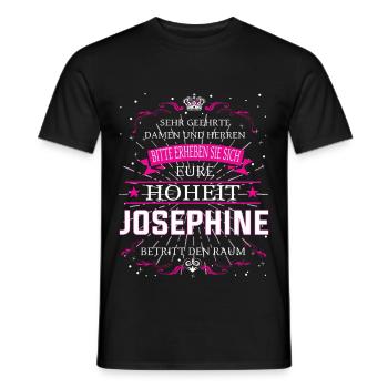 Your Highness Josephine enters the room - Men's T-Shirt - black - Front - AI Model Male 178 light (178cm)