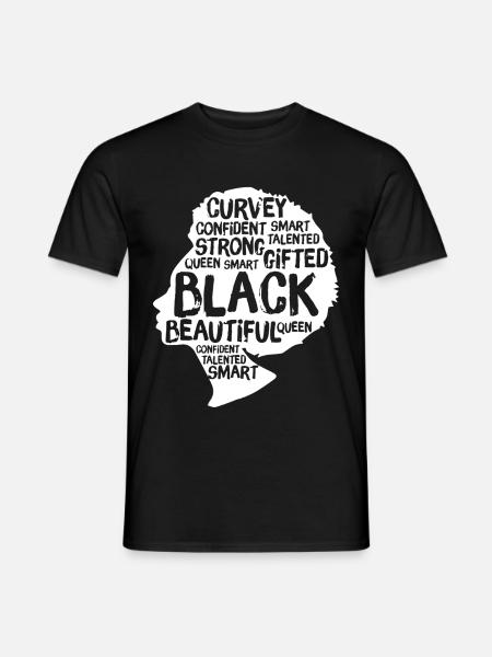 Black Woman - Men's T-Shirt - black